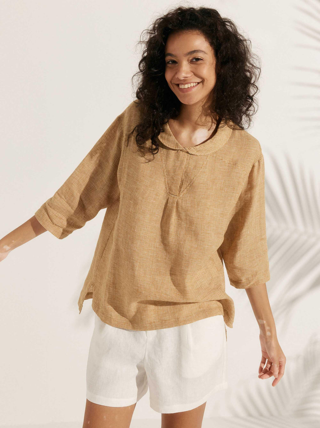 Blusa Jade de Lino Puro – Elegancia Atemporal