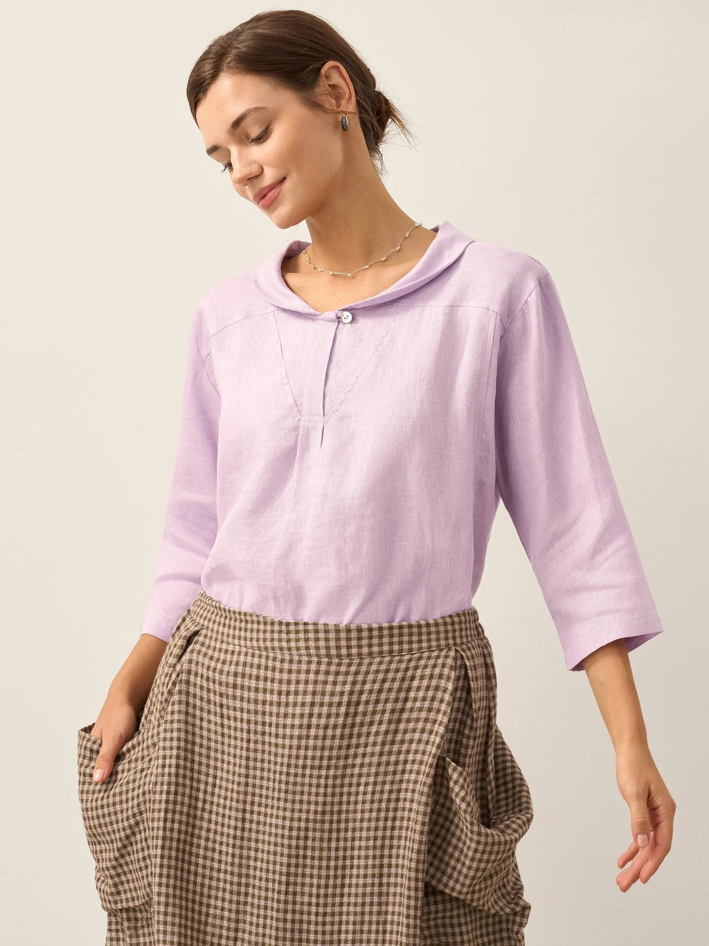 Blusa Jade de Lino Puro – Elegancia Atemporal