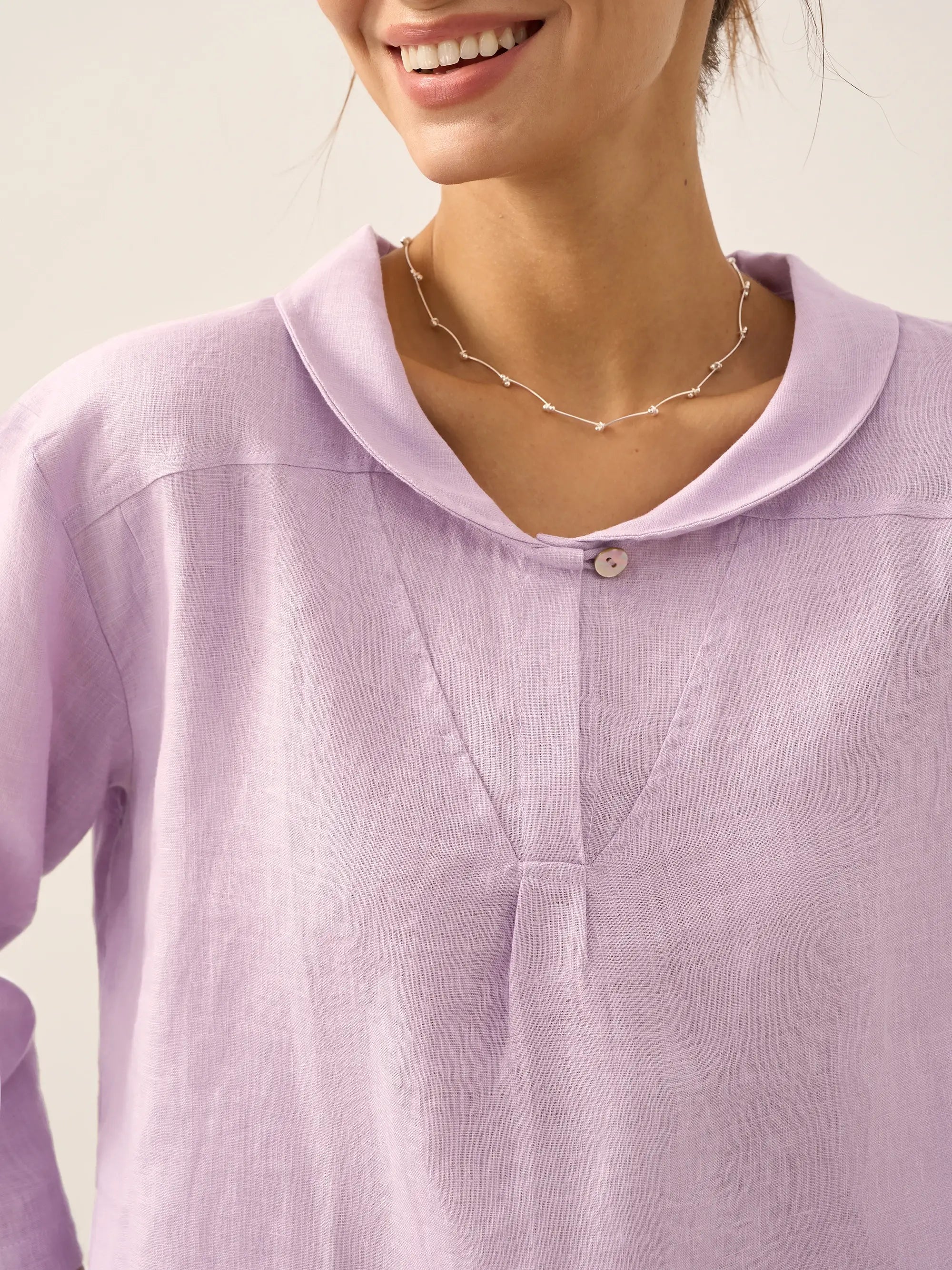 Blusa Jade de Lino Puro – Elegancia Atemporal