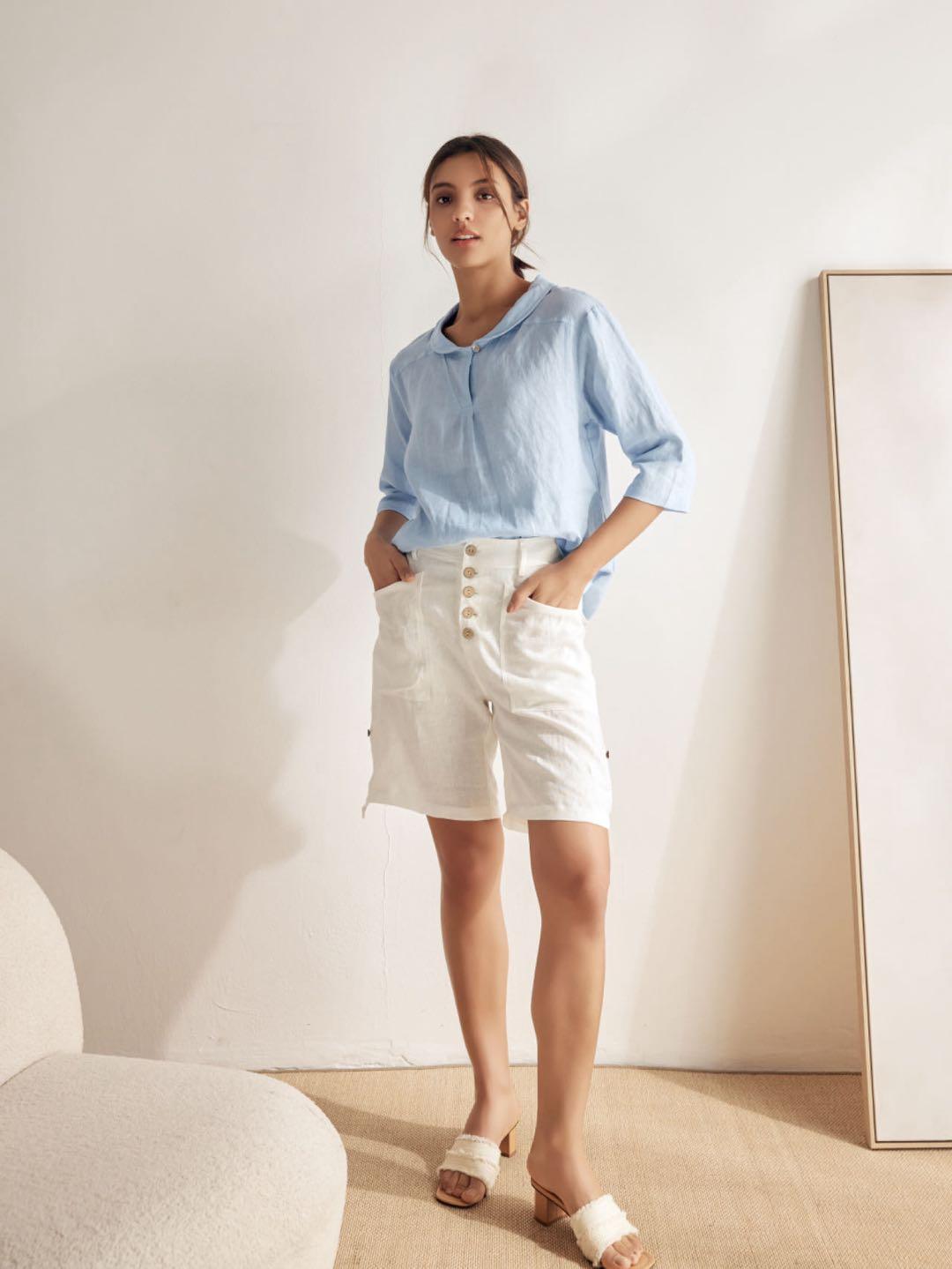 Blusa Jade de Lino Puro – Elegancia Atemporal