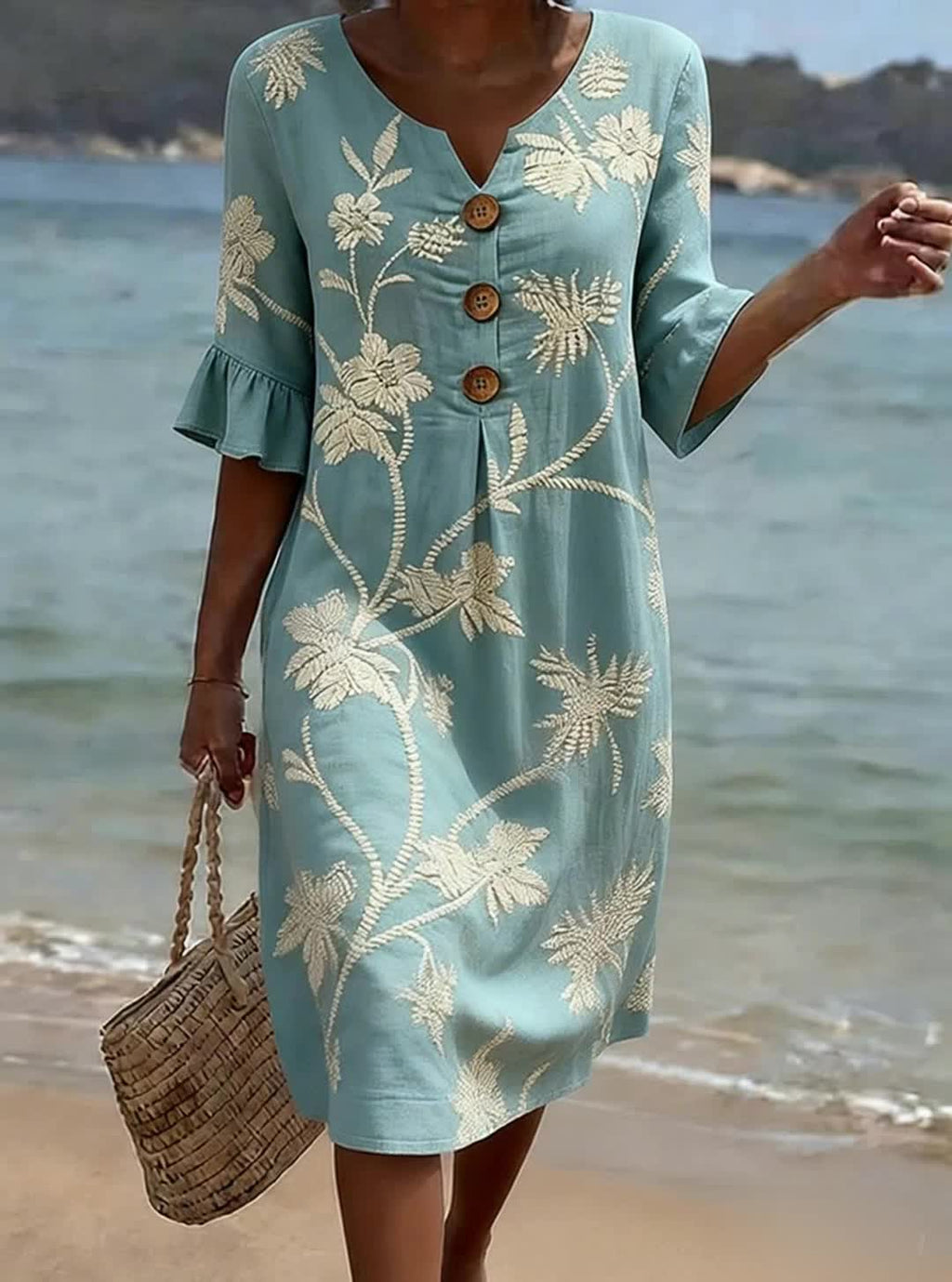 Vestido con estampado Floral